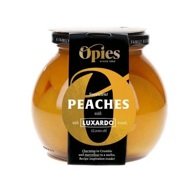 Opies Peaches with Luxardo Aged Brandy 460g
