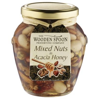 Wooden Spoon Mixed Nuts in Acacia Honey image(1)