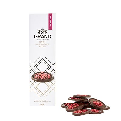 Grand Belgium Dark Chocolate and Raspberry Bites 60g image(1)
