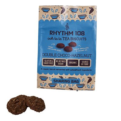 Double Chocolate Hazelnut Gluten-Free Organic Biscuits 160g image(1)