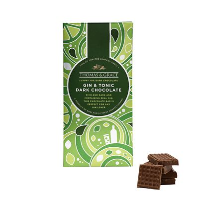 Thomas & Grace Gin and Tonic Chocolate Bar 80g - (Image 1)