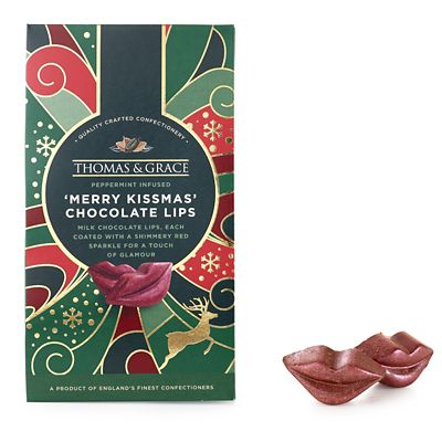 Thomas & Grace Merry Kissmas Chocolate Lips 130g image(1)