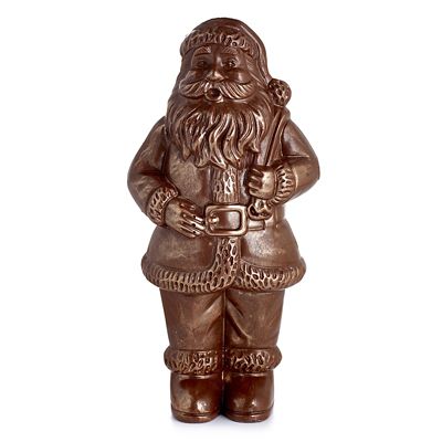 Solid Milk Chocolate Santa with Bronze Lustre 340g image(2)