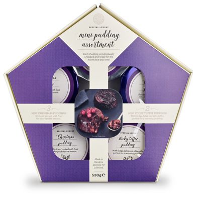 Mini Christmas Pudding and Sticky Toffee Pudding Assortment 530g image(1)