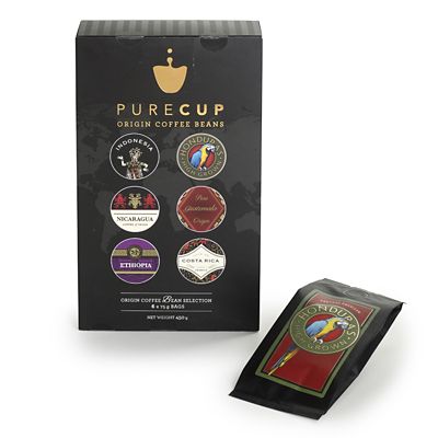 PureCup Origin Coffee Bean Selection 6 x 75g image(1)