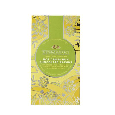 Thomas & Grace Hot Cross Bun Flavour Milk Chocolate Raisins 140g image(3)