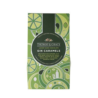 Thomas & Grace Dark Chocolate Gin Caramels 130g - (Image 2)