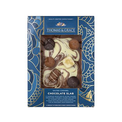 Thomas & Grace Salted Caramel Luxury Milk Chocolate Slab 175g image(1)