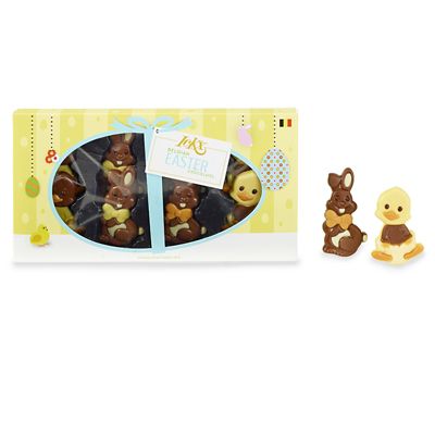 Happy Bunnies and Ducks Gift Boxed Easter Chocolates 95g image(1)