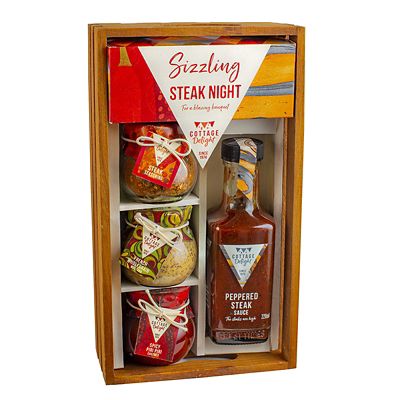 Cottage Delight Sizzling Steak Night Gift Box - (Image 1)