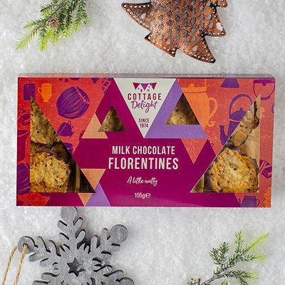 Cottage Delight Milk Chocolate Hazelnut Florentines 105g - (Image 3)