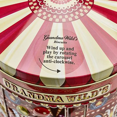 Grandma Wild's Carousel Rotating Musical Biscuit Tin 300g image(3)