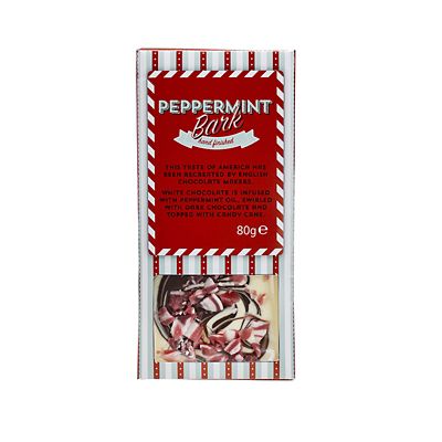 Peppermint Bark Peppermint Chocolate Bar 80g Lakeland
