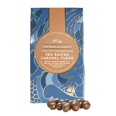 Thomas & Grace Chocolate Coated Sea Salt Caramel Fudge 150g - (Image 1)