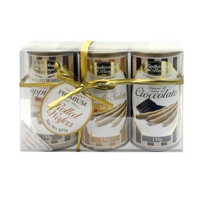 Borgo de’ Medici Trio of Italian Rolled Wafers 3 x 135g