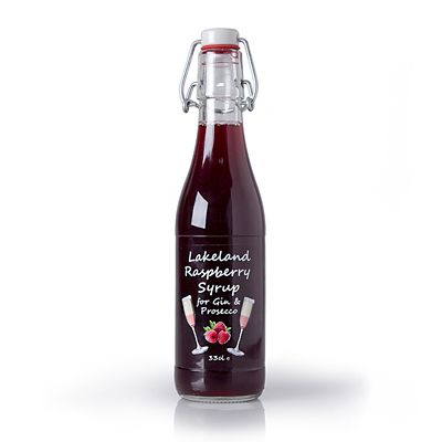 Cumbrian Delight Lakeland Raspberry Syrup for Gin and Prosecco 330ml  image(1)