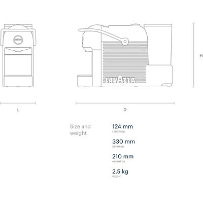 Lavazza Jolie Coffee Machine with Milk Frother White 18000230 image(6)