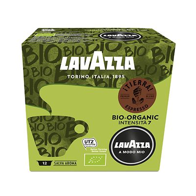 Lavazza A Modo Mio Tierra Organic Coffee Capsules Pack of 12 Lakeland