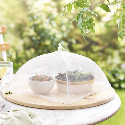 KitchenCraft White Umbrella Food Cover 30cm image(2)