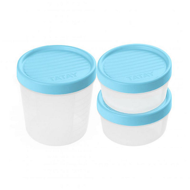 Tatay Screw Top Food Containers Blue – Set of 3 image(1)