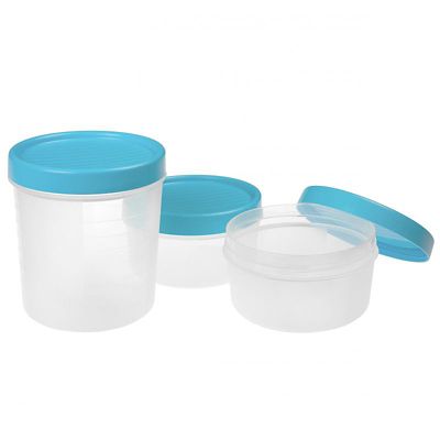 Tatay Screw Top Food Containers Blue – Set of 3 image(3)