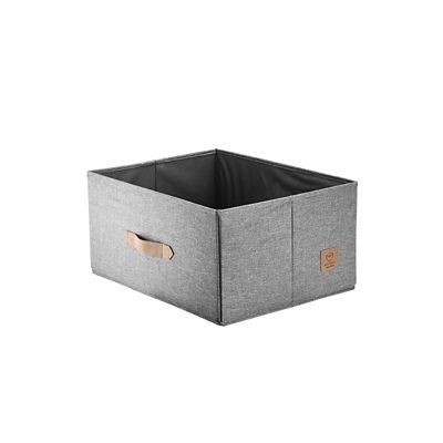 Foldable Grey Storage Box with Lid – Medium image(4)