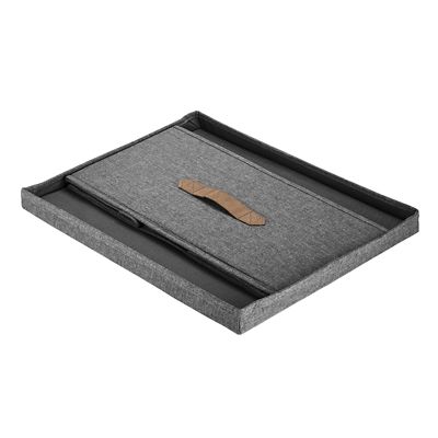 Foldable Grey Storage Box with Lid – Medium image(7)