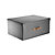 Foldable Grey Storage Box with Lid – Large