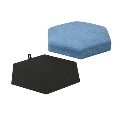 Hexagonal Foldable Storage Ottoman Teal 35L image(10)