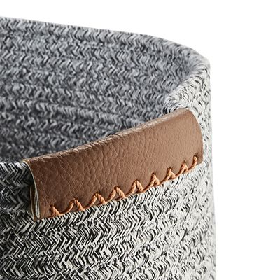 Lakeland Oval Rope Tote Black and White image(5)