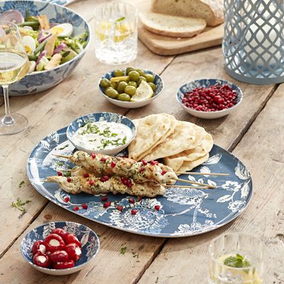 Summer Blooms Melamine Oval Serving Platter image(7)