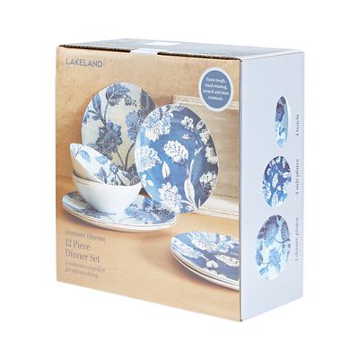 Summer Blooms Melamine 12-Piece Dinner Set image(3)