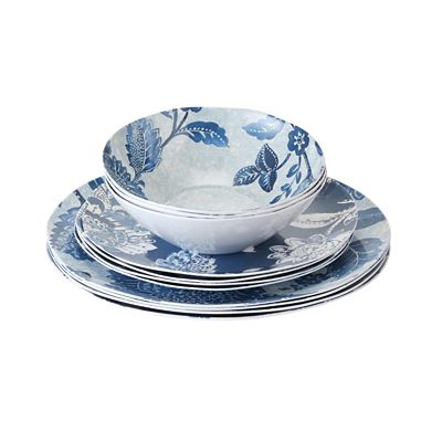 Summer Blooms Melamine 12-Piece Dinner Set image(4)