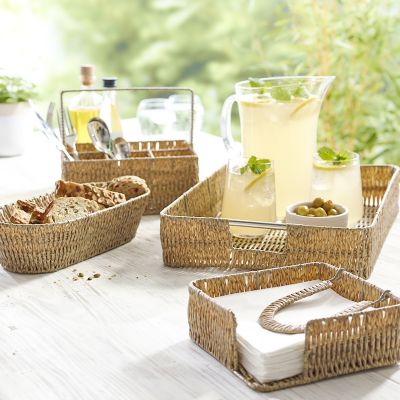Rustic Woven Serving Tray image(3)