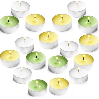 18 Citronella with Basil Tealight Candles Lakeland