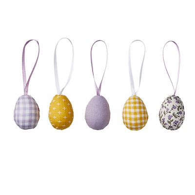 Talking Tables Decorative Fabric-Covered Eggs – Pack of 5 image(1)