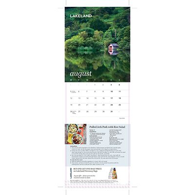 Lakeland 2019 Calendar with Recipes and Charity Donation image(5)