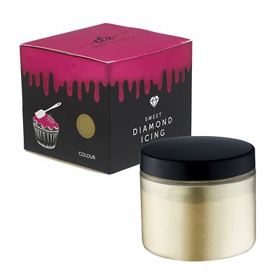 Diamond Icing Sparkling Icing Sugar – Gold 70g - (Image 1)