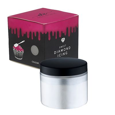 Diamond Icing Sparkling Icing Sugar Silver 70g Lakeland