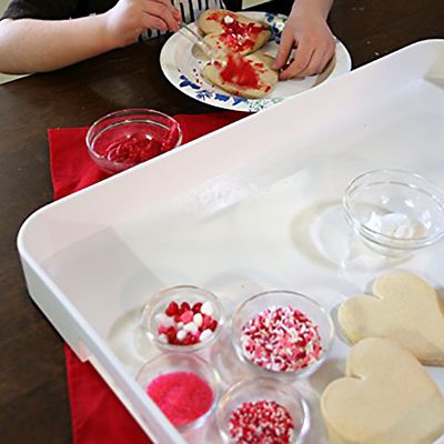 Zak Designs Large Gallery Serving Tray – White  image(2)