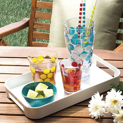 Zak Designs Large Gallery Serving Tray – White  image(4)