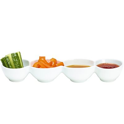 Lakeland White Porcelain 4-Cavity Serving Dish - (Image 2)