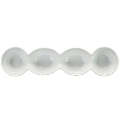 Lakeland White Porcelain 4-Cavity Serving Dish - (Image 3)