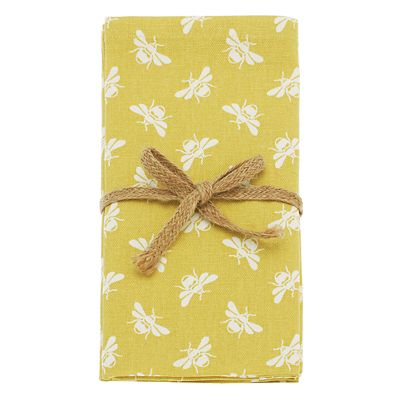 Walton & Co. Bee Napkin Set Yellow – Pack of 4 image(3)
