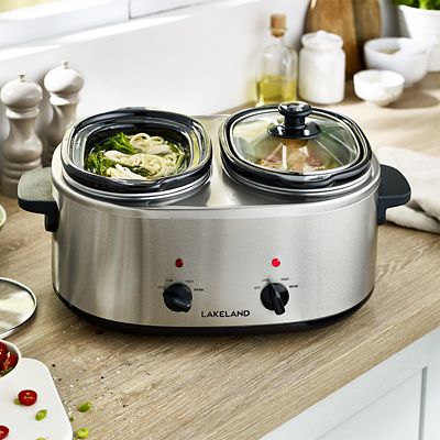 Lakeland 2-Pot Slow Cooker – 2 x 2L - (Image 2)
