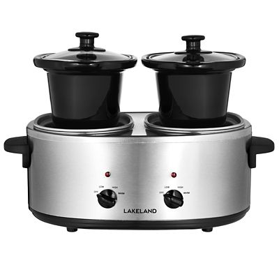 Lakeland 2-Pot Slow Cooker – 2 x 2L - (Image 4)