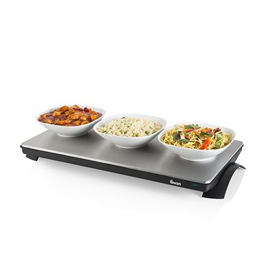 Swan Extra Large Cordless Warming Tray SW12SS image(1)