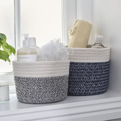 Lakeland Two Tone Rope Baskets – Pack of 2 image(2)