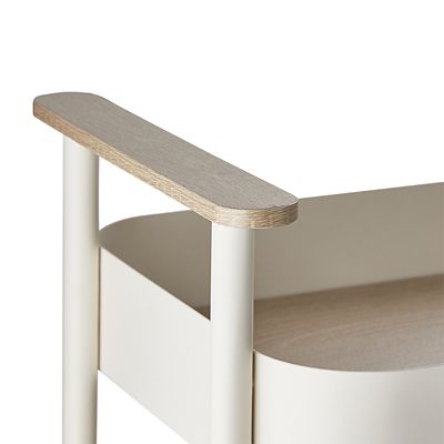 3-Tier Kitchen Trolley Cream image(7)