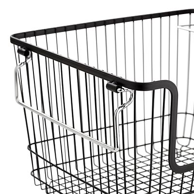 Lakeland Large Multi-Purpose Stackable Wire Storage Basket – Black image(5)